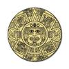 Aztec Calendar Round Metal 0.75" Lapel Pin Hat Shirt Pin Tie Tack Pinback view 2