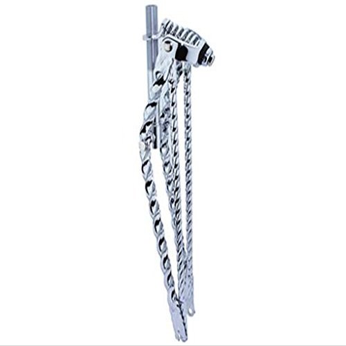 Alta Chrome 26" Square Twisted Cruiser Steel Spring Fork, Multiple Styles (Classic Square Twisted)