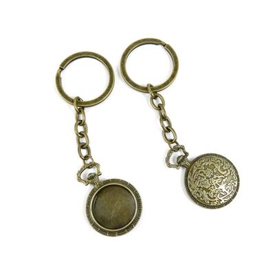 1 Items Keychain Keyring Key Tags Chains Rings Jewelry Bag Charms D9KS7 Pocket Watch Cover