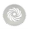 Alta Bicycle Lowrider Twisted Sprocket/Chain Ring (1/2 X 1/8), Various Styles and Colors (Chrome, 44 Teeth Single Twisted) view 1