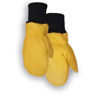 Golden Stag Mens Winter Mittens - 191T Medium Insulated Work Gloves for Men Leather Work Gloves for Men Working Gloves Driving