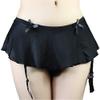 aishani Men's Pouch Panties Skirted Garter Thong Bikini Briefs Underpants,5X-L Black view 3
