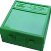 MTM Case-Gard Ammo Box 100 Round Flip-Top 9mm 380 ACP, Green - P-100-9, Ideal for Storing Reloads, Stackable, Scuff-Resistant Textured Surface, Snap-Lok Latch, Guaranteed for 25 Years, Made in USA view 1