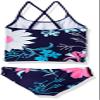 Kanu Surf Toddler Girls' Charlotte Flounce Tankini Beach Sport 2-Piece Swimsuit, Paige Navy Floral, 4T view 2