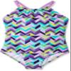 Kanu Surf Girls' Big Ruby Chevron Beach Sport 1-Piece Swimsuit, Purple, 7 view 1