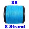 Reaction Tackle Braided Fishing Line - 8 Strand Sea Blue 200LB 500yd view 4