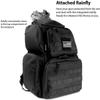 NiceAndGreat Tactical Lockable Range Backpack with 5 Pouches & Free USA Flag Patch Black view 3