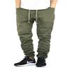 AIRNINE Men's Premium Twill Drop Crotch Jogger Pants S-5XL (Olive, 5X-Large) view 1