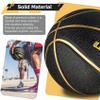 Senston 29.5'' Basketball Outdoor Indoor Rubber Basketball Ball Official Size 7 Basketballs with Pump Black/Gold view 3