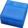 MTM Plastic Ammo Box, Clear Blue 100 Round 38/357 (3) view 1