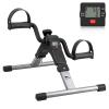 Folding Pedal Exerciser , himaly Mini Exercise Bike Under Desk Bike Pedal Exerciser with LCD Display for Arms and Legs Workout, Portable Desk Bike Peddler Machine view 1