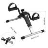 Folding Pedal Exerciser , himaly Mini Exercise Bike Under Desk Bike Pedal Exerciser with LCD Display for Arms and Legs Workout, Portable Desk Bike Peddler Machine view 2