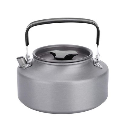 Dilwe Camping Kettle, 1.1L Portable Camping Coffee Tea Pot Outdoor Hiking Kettle for Outdoor Hiking Kitchen Use (Black)