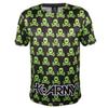 HK Army Dri Fit T-Shirt - All Over - Black w/Green Skulls - Small view 1