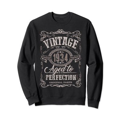 86th Birthday gift idea Vintage 1934 86 year old present Sweatshirt