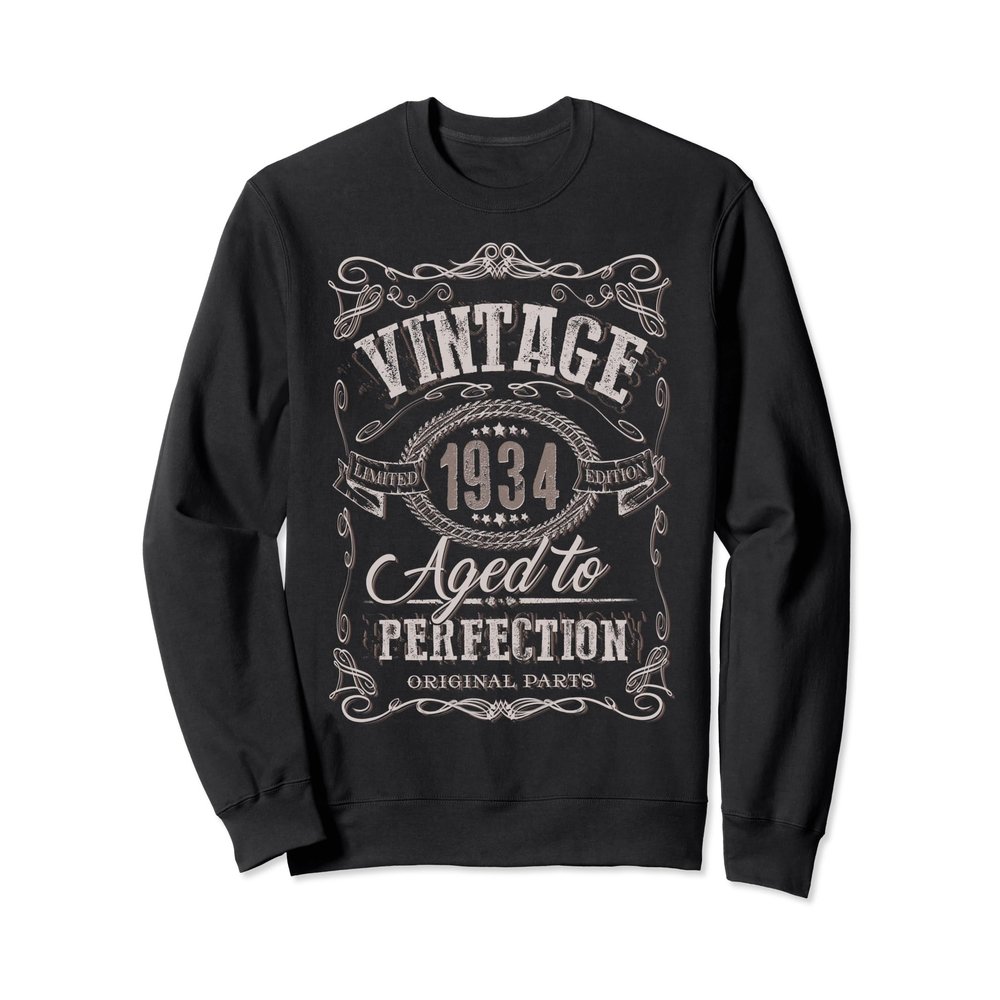 86th Birthday gift idea Vintage 1934 86 year old present Sweatshirt