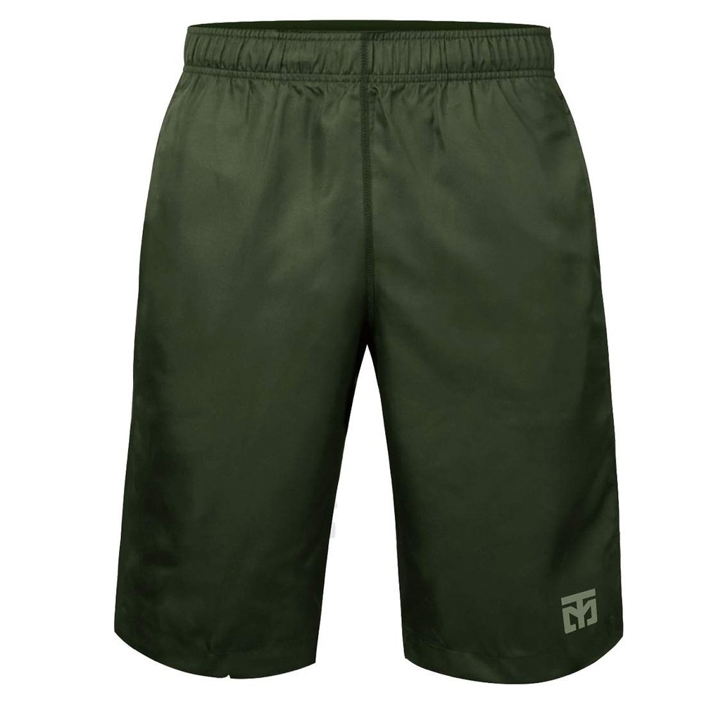 MOOTO Korea Taekwondo Clothing Woven Shorts Pants MMA Martial Arts Kickboxing (2. Kaky, 120) Khaki