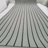 JZ 35" 94" Boat EVA Teak Decking with Beveled Edge Light Grey with Black Stripes view 3