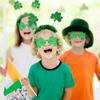 8Pcs St. Patrick's Day Headbands and Shamrock Sunglasses, Shamrock Clover Head Boppers Eyeglasses Accessories for St. Patrick's Day Irish Party Favors Supplies Costume Accessories view 2
