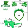8Pcs St. Patrick's Day Headbands and Shamrock Sunglasses, Shamrock Clover Head Boppers Eyeglasses Accessories for St. Patrick's Day Irish Party Favors Supplies Costume Accessories view 3