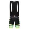 Uriah Men's Bicycle Bib Shorts Black Gel Padded Tights Zebra Green Size M(CN) view 2