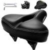 DAWAY C30 Large Wide Bike Seat - Most Comfortable Oversized Bicycle Saddle for Peloton, Mountain, Road, Cruiser, Stationary, Exercise Bikes - Soft Foam Padded Saddle for Men, Women & Seniors Gift view 1