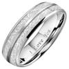 CROWNAL 6mm Imitated Meteorite Tungsten Wedding Ring Band Engagement Ring Domed Polished Engraved I Love You Size 5 To 12 (6mm,9.5) view 1