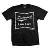 cartel ink Tattooed Low Life Men's T-Shirt (4XL) Black view 1