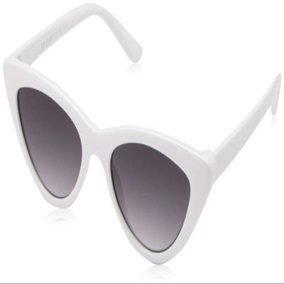 A.J. Morgan Women's Naughty 53785-WHT Cateye Sunglasses, White, 51 mm