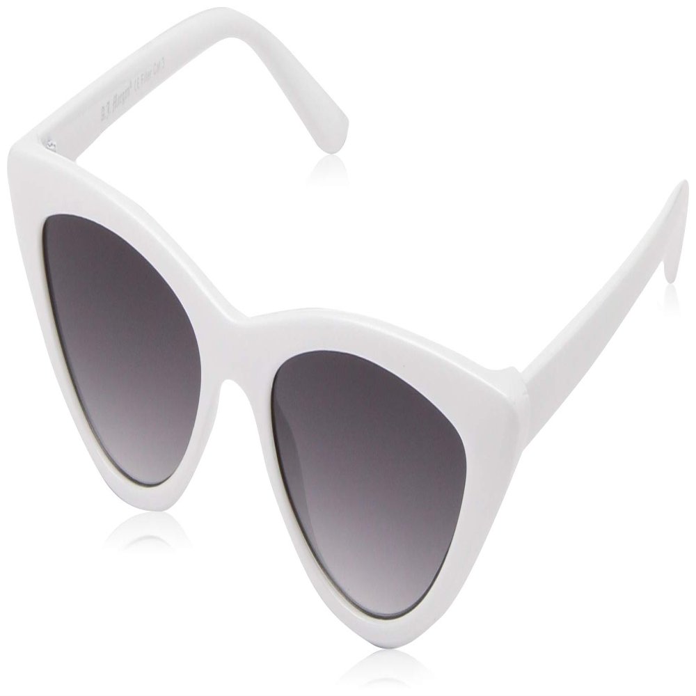 A.J. Morgan Women's Naughty 53785-WHT Cateye Sunglasses, White, 51 mm