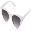 A.J. Morgan Women's Naughty 53785-WHT Cateye Sunglasses, White, 51 mm