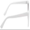 A.J. Morgan Women's Naughty 53785-WHT Cateye Sunglasses, White, 51 mm view 3
