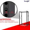 Yes4All Olympic Weight Plate Holder Power Rack Attachment for 3x2 Inch Power Rack with 0.6 hole - (Compatible Only with 2 Olympic Weight Plates) view 3
