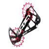 KCNC SXX1 Mountain MTB Bicycle Bike Rear Derailleur Oversized Pulley Wheel System Cage OSPW for Sram Eagle XX1 X01 GX NX Mechanical 12 Speed use (Red) view 2