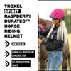 Troxel Spirit Full Coverage Horse Riding Helmet, Low-Profile Adjustable Design, Safety Horseback Riding Gear, Medium (7 - 7-3/8), Raspberry Duratec view 2