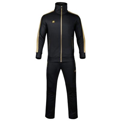 MOOTO Taekwondo Evan Training Set(Jacket+Pants) Korea TKD MMA Martial Arts Kick Boxing Team Uniform (2) Black & Gold, 200(Height: 200~209 cm)(78.3~82.3 inch)