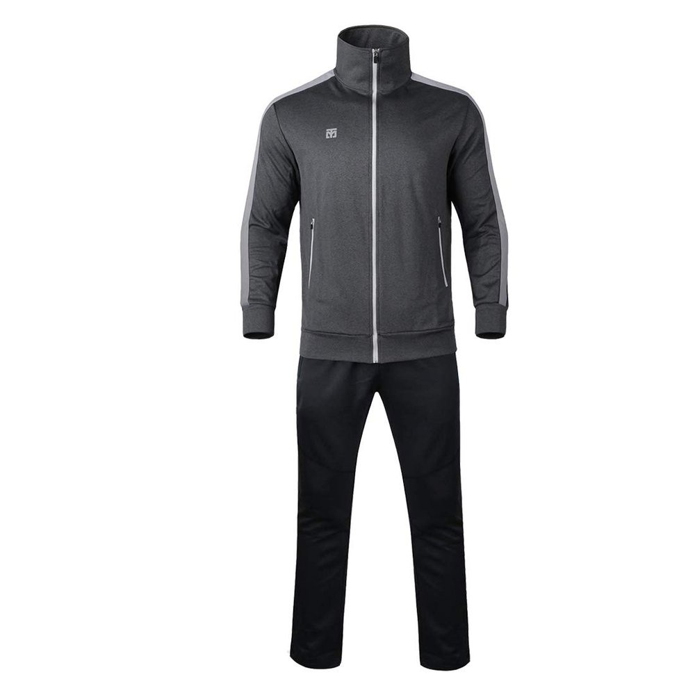 MOOTO Taekwondo Evan Training Set(Jacket+Pants) Korea TKD MMA Martial Arts Kick Boxing Team Uniform (6) Darkgray & Black(Gray Line), 190(Height: 190~199 cm)(74.4~78.3 inch)