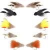 The Fly Fishing Place Basics Collection - Muddler Minnow Streamer Assortment - 10 Wet Flies - 5 Patterns - Hook Sizes 4 and 6 view 1