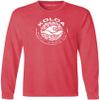 Koloa Circle Wave Vintage Pigment Dyed Long Sleeve Tee-Poppy/w-2XL view 1