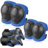 BOSONER Basic Kids Protective Gear: Kids Knee Pads and Elbow Pads with Wrist Guards Set for 3-15 Years - Design for Roller Skates, Cycling, BMX Bike, Skateboard, Inline Skating, Scooter Riding Sports view 1