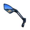 MEACHOW New Scratch Resistant Glass Lens,Handlebar Bike Mirror, Adjustable Safe Rearview Mirror, Bicycle Mirror (Silver Left Side) ME-003LS view 1