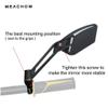 MEACHOW New Scratch Resistant Glass Lens,Handlebar Bike Mirror, Adjustable Safe Rearview Mirror, Bicycle Mirror (Silver Left Side) ME-003LS view 2