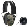 Walker's Razor Quad Electronic Shooting Hearing Protection Muff (Camo) and Protective Case Kit view 1