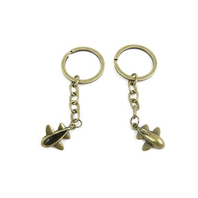 1 Items Keychain Keyring Key Tags Chains Rings Jewelry Bag Charms I0NE7 Aircraft Airplane
