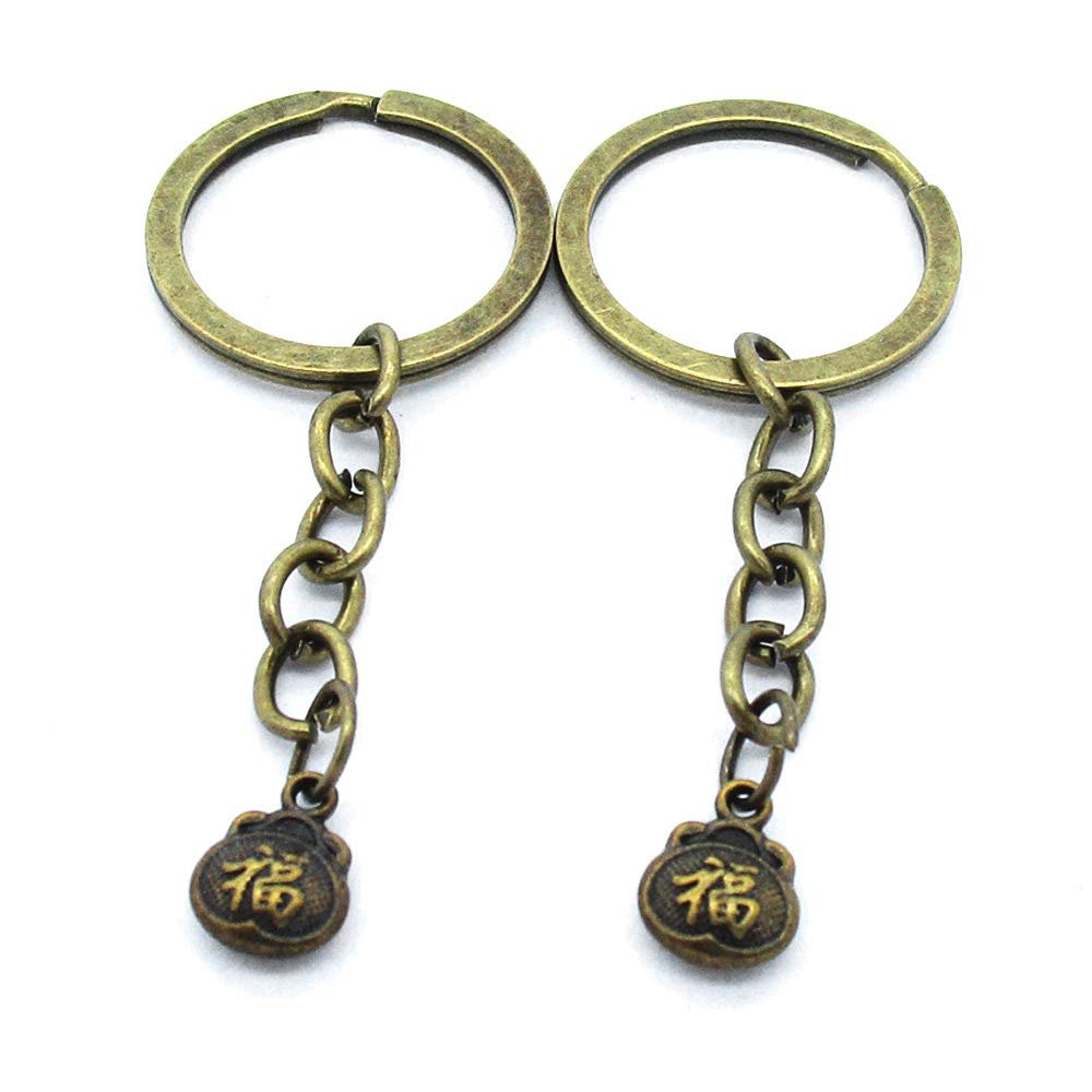 1 Items Keychain Keyring Key Tags Chains Rings Jewelry Bag Charms AA441 Luck Blessed Purse Bag