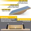Yes4All Professional Rocker Balance Board, Wobble Board for Adults Anti-Slip| 17.5 Rocker Board, Standing Desk Core Strength Wooden Balance Board view 4
