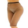 ACSUSS Womens High Waist Half Pants Tights Fishnet Stockings Mesh Net Socks Leggings Medium Fishnet Black One Size view 1