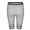 ACSUSS Womens High Waist Half Pants Tights Fishnet Stockings Mesh Net Socks Leggings Medium Fishnet Black One Size view 4