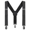 IBTOM CASTLE Toddler Baby Boy Clothes Set 1st Birthday Cake Smash Bowtie Suspenders Pants 3pcs Outfits Diaper Nappy Cover Christening Clothes Blue+Black Dots view 3