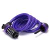 Bike Lock Bicycle Lock Chain 5-Digit Combination Lock Core Steel Wire Bike Lock Security&Portable Bicycle Locks,1.1m x 1/2 inch (Purple) view 4